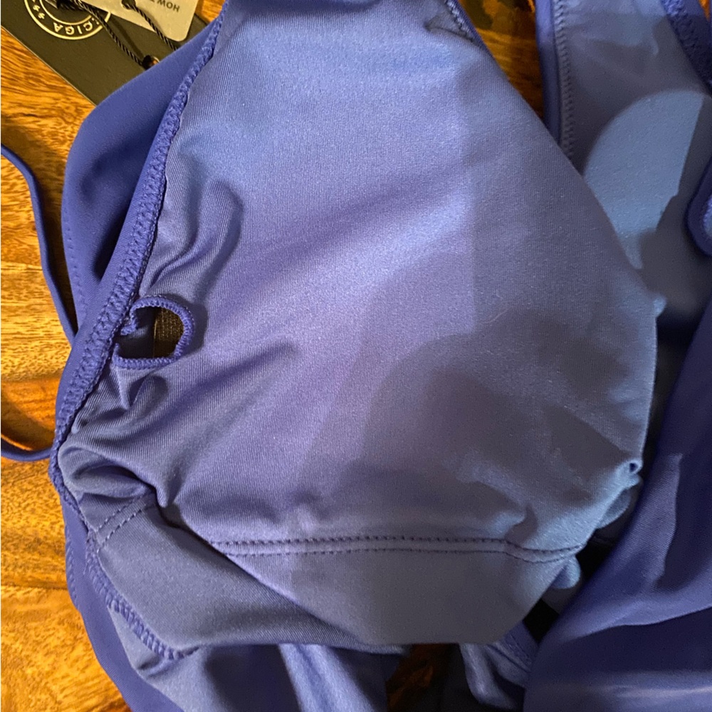 🩱NWT one piece thong Relleciga brand Size Large Royal Blue swim suit. - Picture 6 of 6